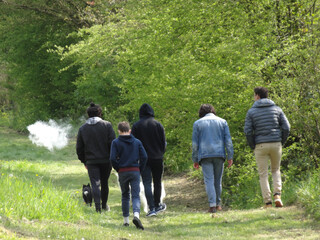 balade en campagne entre amis
