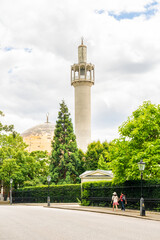 July 2020. London. London Central Mosque, Regents park in London, England,