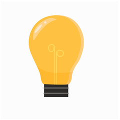 light bulb on white background