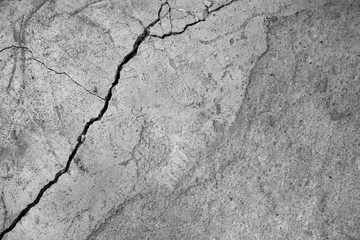 Old crack cement or concrete wall textures background.