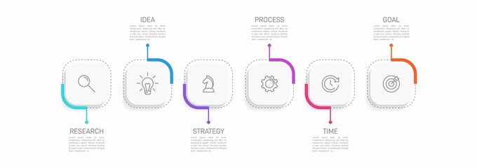 Infographic design with icons and 5 options or steps. Thin line vector. Infographics business concept. Can be used for info graphics, flow charts, presentations, web sites, banners, printed materials.