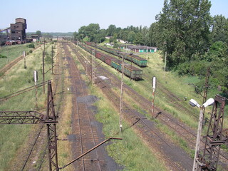 Przemysłowa bocznica kolejowa pryz elektrowni © Miroslaw