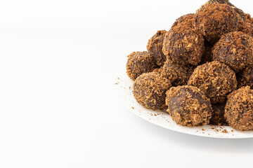 Chocolate and cocoa cookie balls