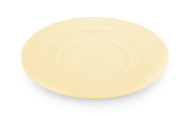 empty plate isolated on white background.