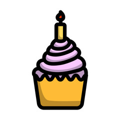 First Birthday Cake Icon