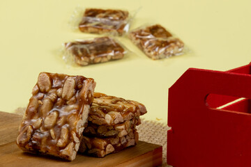 Typical Brazilian sweet consumed during the june party season made with peanuts