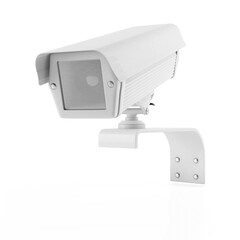 Security Camera CCTV. Surveillance cam on white background. 3d rendering