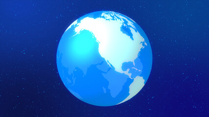 アメリカ中心の青いデジタルネットワークイメージ背景