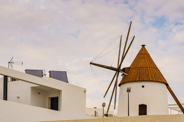 Wind mill in Las Negras, Spain