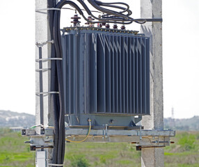 high voltage transformer post