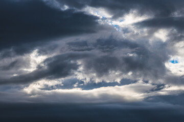 Cloudy stormy sky at the Mediterranean 