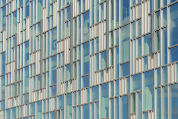 July 2020. London. Abstract Architecture in Greenwich peninsula in London England