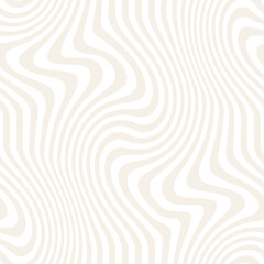 Vector seamless pattern. Abstract striped texture with layered effect. Creative background with beige stripes. Decorative design with wavy stains. Can be used as swatch for illustrator.