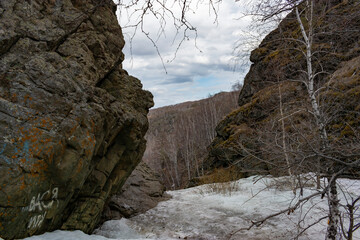 rock in the mountains