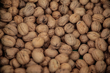 background of walnuts