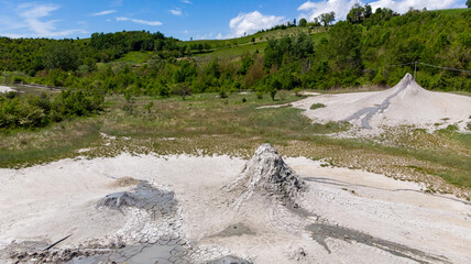 salty volcanoes of nirano geological formations natural park