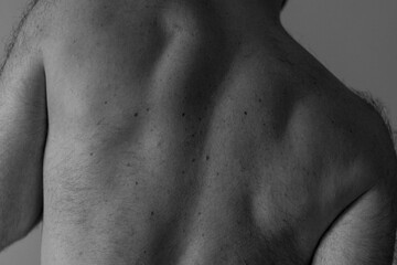 Fit human back