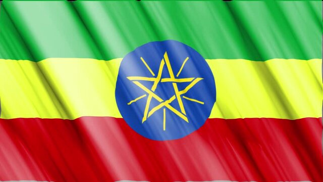 Ethiopia flag is a professionally designed fine silk fabric
