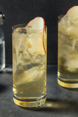 Boozy Refreshing Calvados and Tonic Apple Cocktail