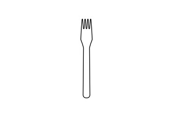 fork dining icon. Vector illustration.