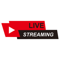Live streaming logo icon vector design