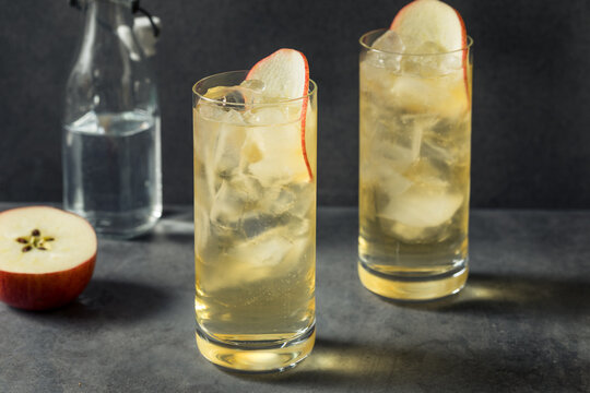 Boozy Refreshing Calvados and Tonic Apple Cocktail