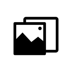 Picture image icon vector. Simple design on white background.
