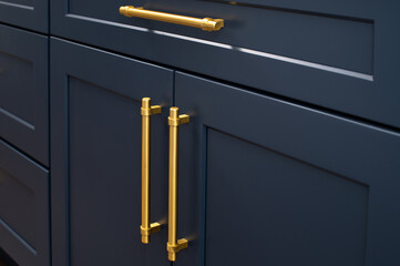 Fototapeta kitchen door handles cabinet furniture interior style steel obraz