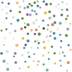Delicate pastel circles, simple seamless pattern, flat vector illustration