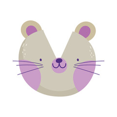 cute raccoon face cartoon