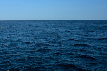 Obraz premium Blue sea surface texture background