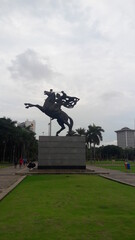 The "Pangeran Diponegoro" statue is one of the statues in the monas area