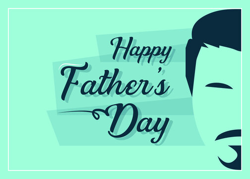 Happy Father's Day greeting card design
