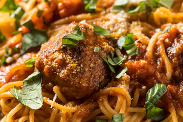 Homemade Spaghetti and Turkey Meatballs