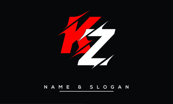KZ, ZK, K, Z   Abstract Letters Logo Monogram