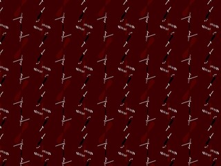 Maroon ajrak block print abstract geometric block pattern for textile design background wall paper tile decor with brown white and black color