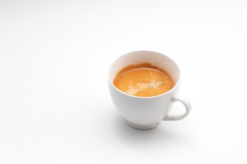 Cup of cappuccino in a white mug