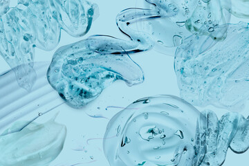 Mix gel smudged samples multi layer beauty concept background