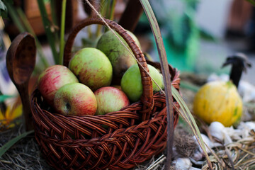 apples in a basket