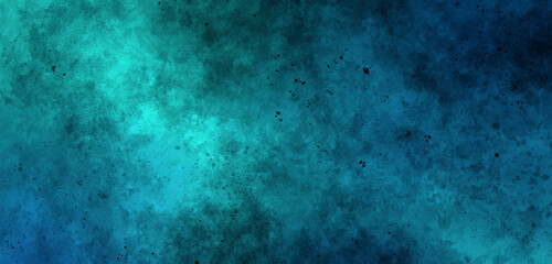deep blue green dark abstract artistic rough rich backdrop background with blots and smudges