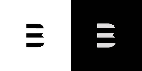 Modern and unique letter B initials logo design © Rusly