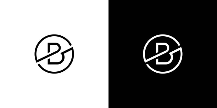 Modern and unique letter B initials logo design 