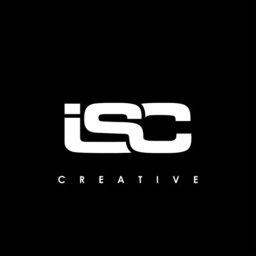 ISC Letter Initial Logo Design Template Vector Illustration
