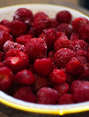strawberries in a bowl