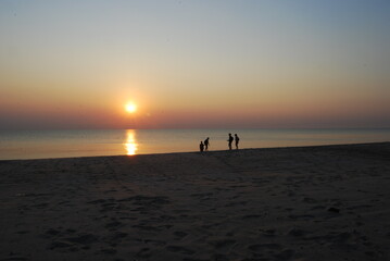 Fototapeta premium sunset on the beach