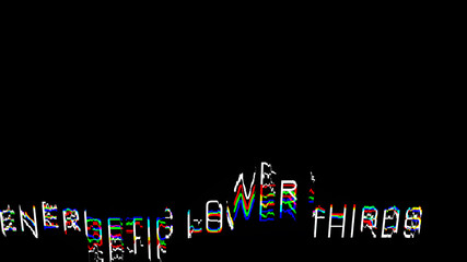 Cool Energetic Glitch Lower Thirds