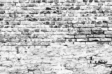 Texture of a brick wall with cracks and scratches which can be used as a background
