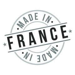 Made In France Stamp Logo Icon Symbol Design. Seal Badge Vector National Product.