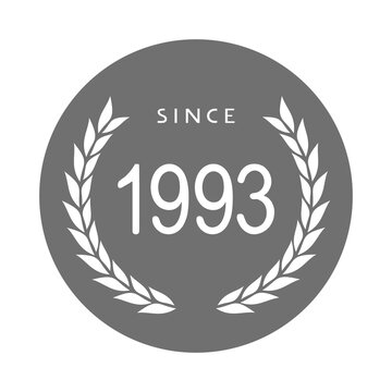 Since 1993 emblem design