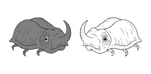 Imaginative beetle draw